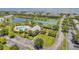 Aerial view of community, tennis courts, and pool at 5157 Beach Se Dr # C, St Petersburg, FL 33705