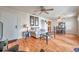 Bright living room featuring hardwood floors and ample natural light at 5157 Beach Se Dr # C, St Petersburg, FL 33705