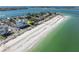 Aerial view of beachfront property at 403 Gulf Way # 302, St Pete Beach, FL 33706