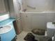 Bathroom boasts a walk-in tub and updated vanity at 231 Tarpon Ln, Oldsmar, FL 34677