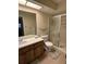 Bathroom with a shower and a vanity with sink at 2587 Countryside Blvd # 6204, Clearwater, FL 33761