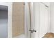 Bathroom with shower stall and tiled walls at 4001 58Th N St # 16, Kenneth City, FL 33709