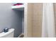 Small bathroom with toilet and shower at 4001 58Th N St # 16, Kenneth City, FL 33709