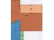 Diagram showing the layout of the home at 8665 Mockingbird Ln, Seminole, FL 33777