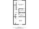 Floor plan of upper level, showing bedrooms and bathrooms at 103 Brigadoon Dr, Clearwater, FL 33759