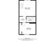 Floor plan of lower level, showing one bedroom and bath at 103 Brigadoon Dr, Clearwater, FL 33759