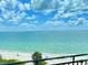 Breathtaking ocean view with clear blue water and a sandy beach visible from the property at 2618 Gulf Blvd # 505, Indian Rocks Beach, FL 33785