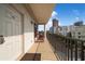 Cozy balcony with chairs and views of the city skyline at 341 5Th S St # 4, St Petersburg, FL 33701