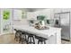 Modern kitchen with white quartz countertops and stainless steel appliances at 2430 6Th N Ave, St Petersburg, FL 33713