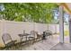 Relaxing patio with outdoor seating and bamboo backdrop at 2430 6Th N Ave, St Petersburg, FL 33713