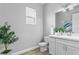 Clean and modern bathroom with white vanity and a toilet at 2430 6Th N Ave, St Petersburg, FL 33713