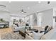 Open concept living room with kitchen views and a modern aesthetic at 2430 6Th N Ave, St Petersburg, FL 33713
