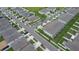 Aerial view showcasing the home's location in a residential neighborhood at 7203 Sweet Alyssum Ct, Tampa, FL 33619