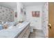 Bathroom with single sink vanity and shower/tub combo at 6400 46Th N Ave # 117, Kenneth City, FL 33709