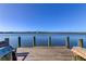 Spacious wooden dock perfect for fishing or relaxing at 2313 Sunset Wind Loop, Oldsmar, FL 34677