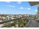 Expansive balcony offering stunning panoramic city views at 540 N Tamiami Trl # 1702, Sarasota, FL 34236