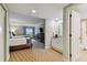 Bedroom with two beds, a vanity and a view at 36750 Us Highway 19 N # 15305, Palm Harbor, FL 34684