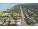 Wide aerial view of a neighborhood near the waterfront at 7979 Garden N Dr, St Petersburg, FL 33710