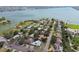 Aerial view of waterfront homes and community at 7979 Garden N Dr, St Petersburg, FL 33710