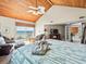 Main bedroom with hardwood floors, and ocean view at 20052 Gulf Blvd, Indian Shores, FL 33785