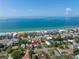 Aerial view of beachfront home and ocean views at 5 158Th Ave, Redington Beach, FL 33708