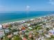 Aerial view showing home's beach and ocean proximity at 5 158Th Ave, Redington Beach, FL 33708