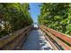 Beach access walkway leading to the sandy shore at 5 158Th Ave, Redington Beach, FL 33708
