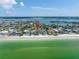 Aerial view of beach house near the ocean at 5 158Th Ave, Redington Beach, FL 33708