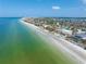 Aerial of beach, ocean, and homes at 5 158Th Ave, Redington Beach, FL 33708