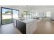 Modern kitchen with a large island and marble countertops at 2721 17Th N Ave, St Petersburg, FL 33713