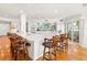 Large kitchen with island and barstools at 20051 Gulf Blvd, Indian Shores, FL 33785