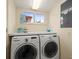 Convenient laundry room with side-by-side washer and dryer at 20051 Gulf Blvd, Indian Shores, FL 33785