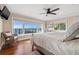 Bedroom with water views and private deck access at 1948 Carolina Ne Ave, St Petersburg, FL 33703