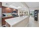 Modern kitchen with stainless steel appliances and white countertops at 5817 Park N St # 402, St Petersburg, FL 33709