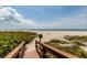 Wooden walkway to the beach at 1560 Gulf Blvd # 1004, Clearwater Beach, FL 33767