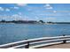 Tranquil waterfront view with a restaurant in the distance at 2506 N Rocky Point Dr # 356, Tampa, FL 33607