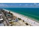 Aerial view showcasing the oceanfront location, coastal charm, and serene beach access at 2 4Th Ave, Indian Rocks Beach, FL 33785