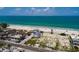 Aerial view of the house, beach access, and ocean, providing a coastal lifestyle at 2 4Th Ave, Indian Rocks Beach, FL 33785