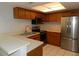 Modern kitchen featuring stainless steel appliances at 201 Cypress Pond Rd # 201, Palm Harbor, FL 34683