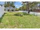 Neatly manicured grassy front yard with white picket fence at 4822 3Rd S Ave, St Petersburg, FL 33711
