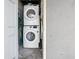 Stackable washer and dryer in a dedicated laundry closet at 4822 3Rd S Ave, St Petersburg, FL 33711