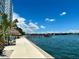 Stunning waterfront view with a private dock and clear blue water at 7200 Sunshine Skyway S Ln # 7E, St Petersburg, FL 33711