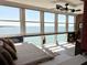 Main bedroom with stunning ocean views and comfortable bed at 7200 Sunshine Skyway S Ln # 7E, St Petersburg, FL 33711