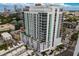 Aerial view of modern high-rise building near a city lake at 777 3Rd N Ave # 1204, St Petersburg, FL 33701