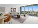 Bright living room with modern furniture and city views at 777 3Rd N Ave # 1204, St Petersburg, FL 33701