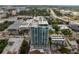 Aerial view showcasing a modern highrise building and surrounding cityscape at 777 3Rd N Ave # 1204, St Petersburg, FL 33701