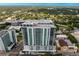 Aerial view of modern high-rise residential building in urban setting at 777 3Rd N Ave # 1204, St Petersburg, FL 33701
