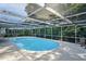 Relaxing screened-in pool with sun deck, ideal for outdoor enjoyment and entertainment at 12912 Willoughby Ln, Hudson, FL 34667