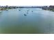 Aerial view of beautiful boats peacefully sailing in serene waters of the surrounding area at 660 Island Way # 401, Clearwater, FL 33767