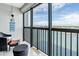 Scenic balcony view overlooking the water and neighborhood at 9415 Blind Pass Rd # 803, St Pete Beach, FL 33706